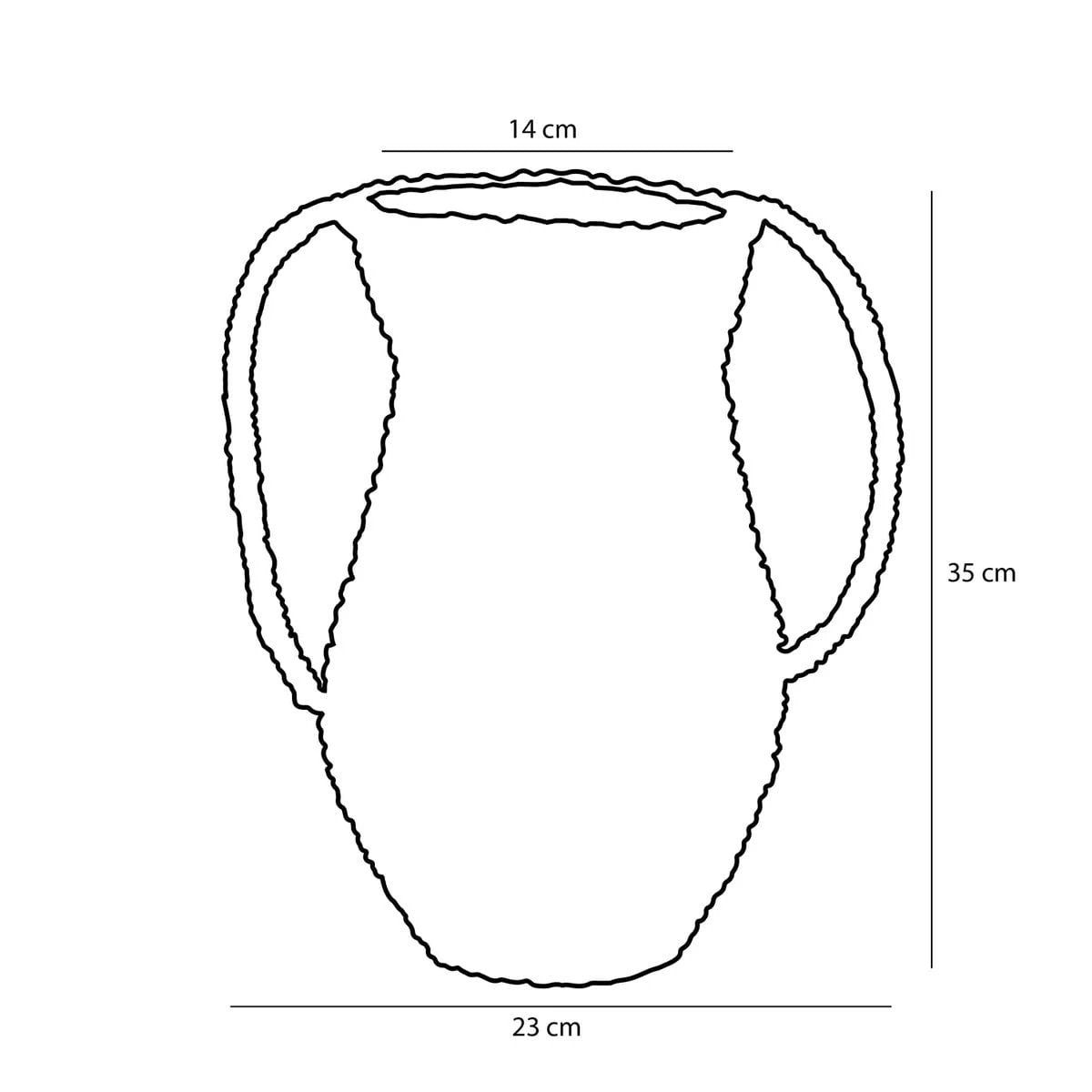 Decorative vase Cambridge Green by Mica Decorations