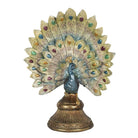 Image Pauw 22x12x30 cm Blue gold -colored plastic home accessories by Clayre & Eef.