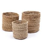 Small Seagrass Basket BHINNEKA | Plant Basket | Woven Boho Basket | Planter | Decorative Basket | Small Storage Basket | Round Flower Basket by Soeji