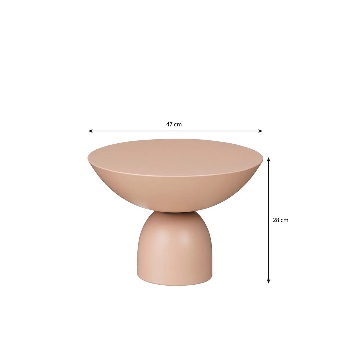 Side table Celise Light pink by Mica Decorations
