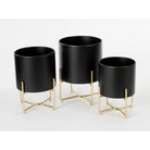 Plant stand set Aries Black by Mica Decorations