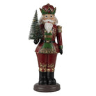 Decoration nutcracker with Christmas tree 13x10x32 cm by Clayre & Eef.