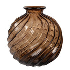 Vase Ø 24x25 cm Brown Glass by Clayre & Eef.