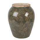Vase Ø 16x20 cm grüne Keramik von Clayre & Eef.