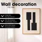 Wall decoration Black by Mica Decorations