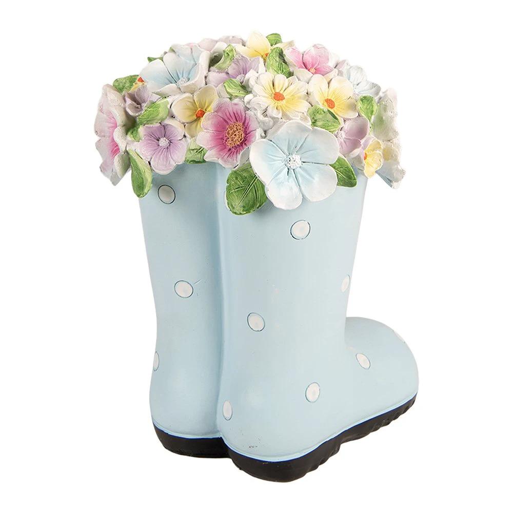 Decoration Image Boot 20x18x26 cm Blue Plastic by Clayre & Eef.