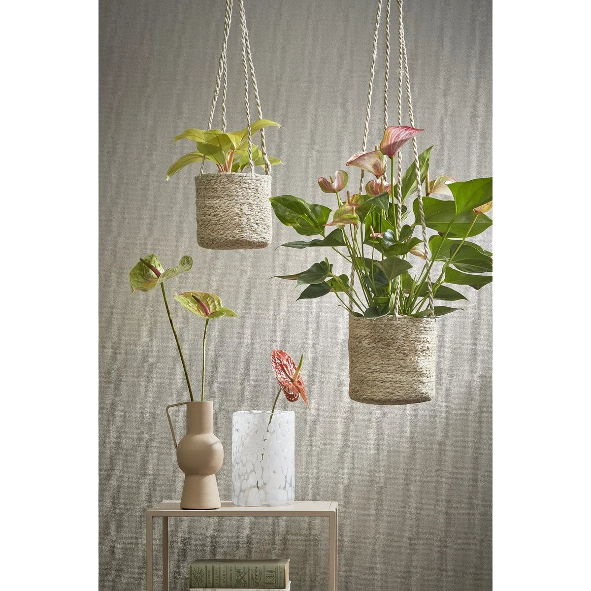 Plantenmand set Atlantic Crème by Mica Decorations