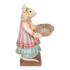 Decoration Statue Mouse 17x15x26 cm Beige Plastic by Clayre & Eef.