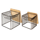 Beistelltisch (Set aus 2) 53x53x44 / 42x42x38 cm von Clayre & Eef.