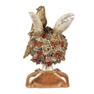 Decoration image rabbit 22x22x34 cm white golden plastic by Clayre & Eef.