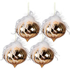 Christmas bauble Ø 12x12 cm (set of 4) by Clayre & Eef.