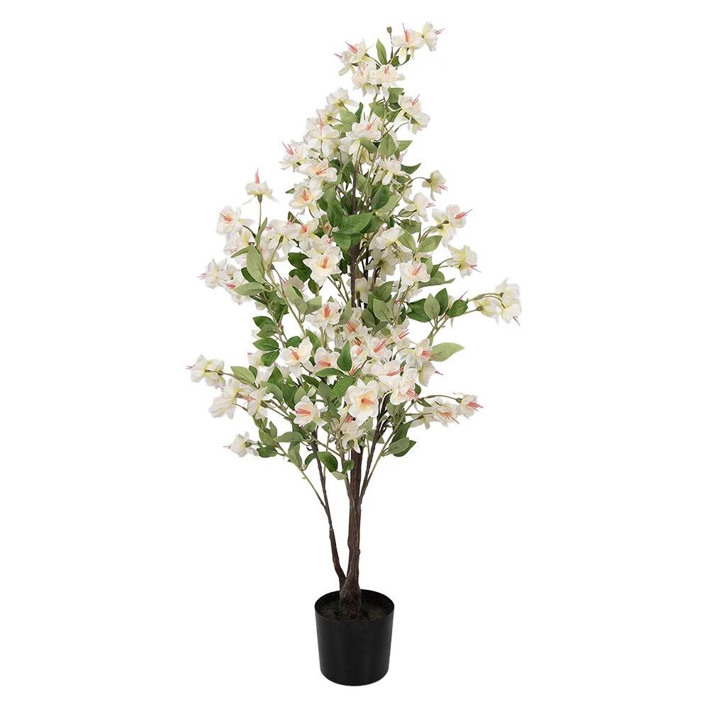 Artificial plant 20x25x105 cm White Plastic by Clayre & Eef.