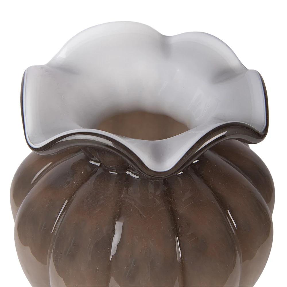 Vase Ø 16x21 cm Brown Glass by Clayre & Eef.