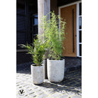 Plant pot - Fuji Relic Beige Set Ø36/26xH45/35 cm (set of 2 pieces) by Vase The World