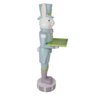 Decoration image rabbit 44x41x123 cm white blue plastic by Clayre & Eef.