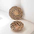 Round Wall Basket or Decorative Bowl BANDUNG made of Water Hyacinth (2 sizes) by Soeji
