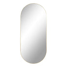 Jersey Mirror - Brass Look, Steel, 35x80x0.5 cm by EMIRELLE