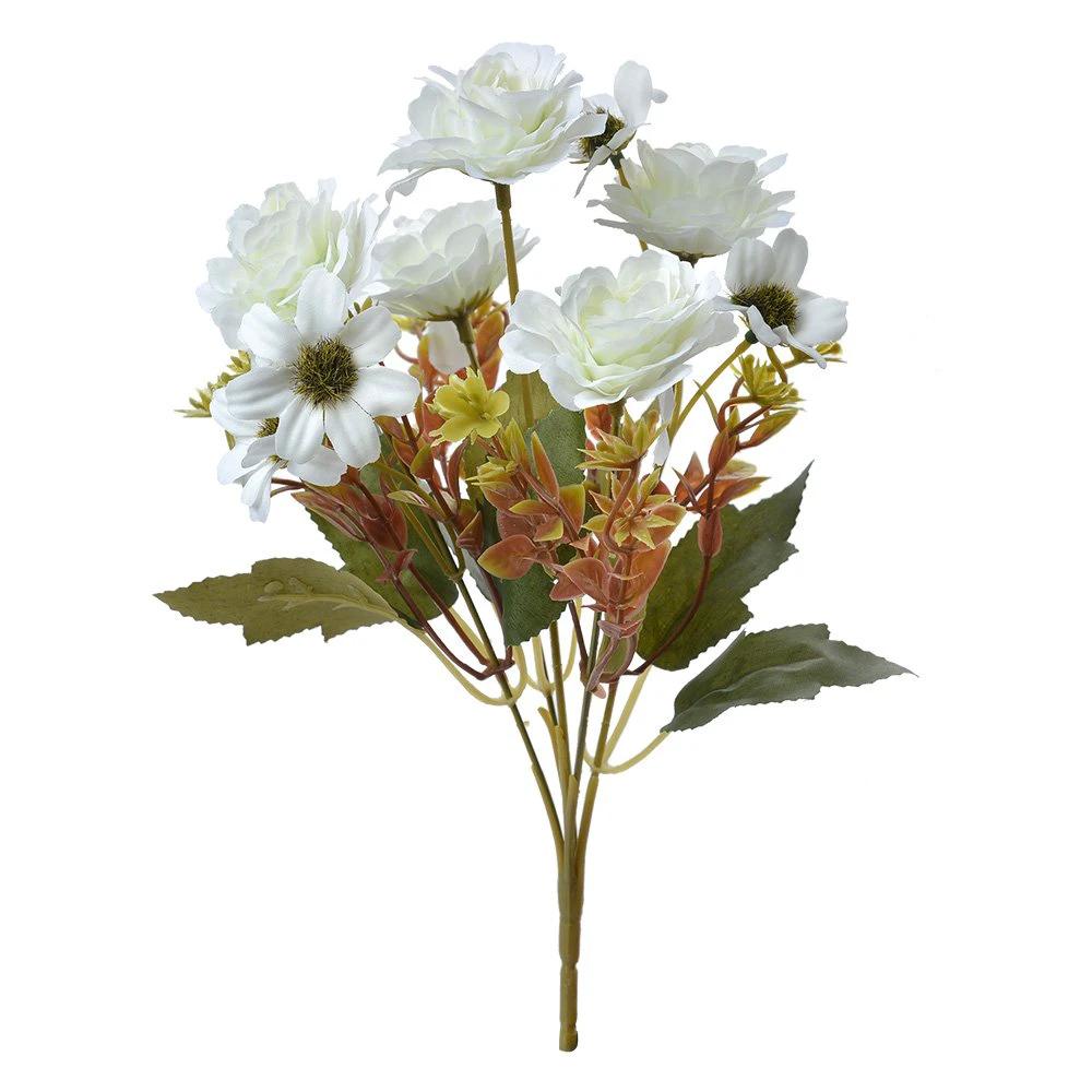 Artificial flower 29 cm white plastic by Clayre & Eef.