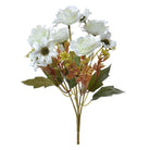 Artificial flower 29 cm white plastic by Clayre & Eef.