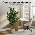 Artificial plant Eucalyptus tree Green by Mica Decorations