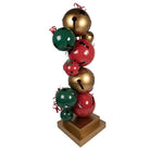 Christmas Decoration Statue 73x56x185 cm Red Green Metal by Clayre & Eef.