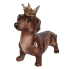 Decoration Statue Dog Dachshund 35x14x28 cm Brown Plastic by Clayre & Eef.