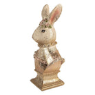 Decoration Statue Rabbit 16x11x31 cm Beige Plastic by Clayre & Eef.