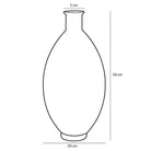 Decorative bottle of Firenza Dark Brown by Mica Decorations