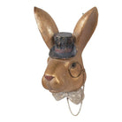 Decoration Statue Rabbit 17x11x25 cm Gold-colored Plastic by Clayre & Eef.