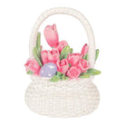 Easter Basket 14x11x18 cm White Plastic by Clayre & Eef.