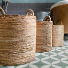 Laundry Basket SYAILENDRA | Plant Basket | Storage Basket made from Banana Fibre (3 sizes) by Soeji
