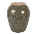 Vase Ø 16x20 cm grüne Keramik von Clayre & Eef.