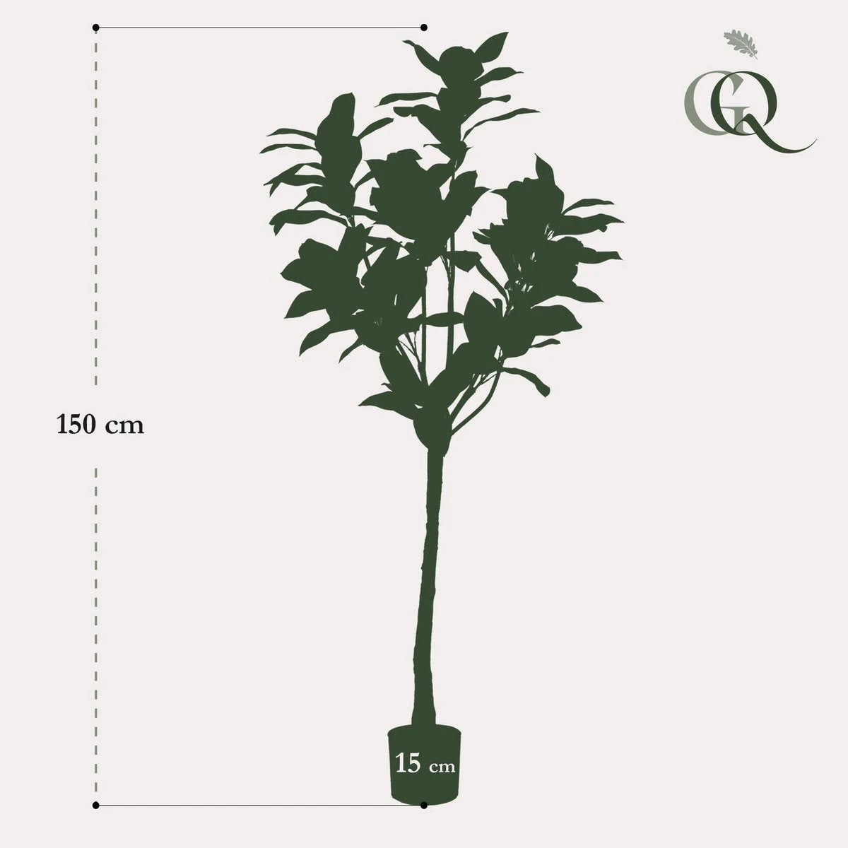 Artificial plant - Magnolia Grandiflora - 150 cm by Green boutiQ