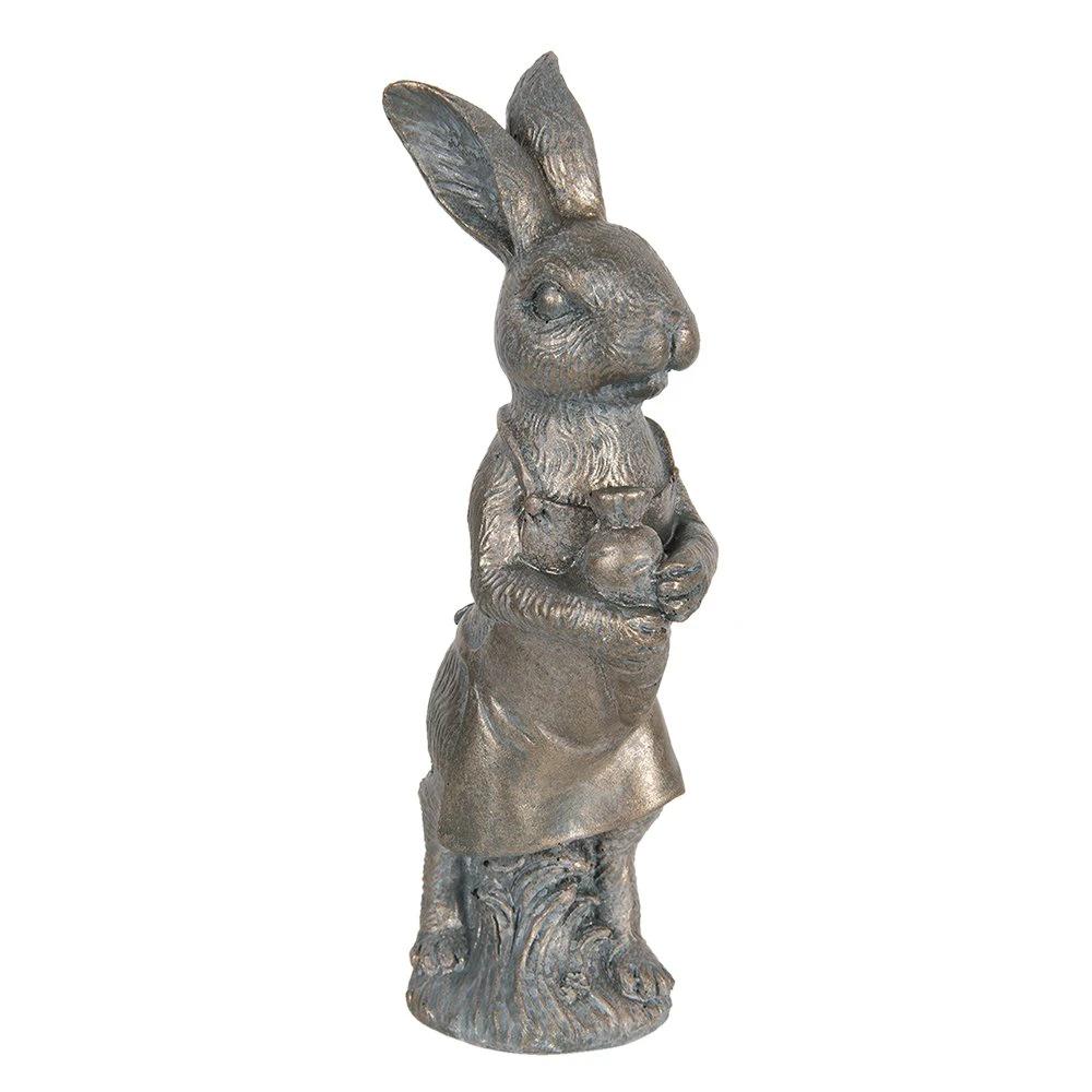 Decoration rabbit 10x6x21 cm by Clayre & Eef.
