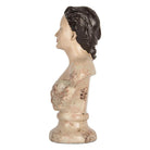 Decoration image woman 12x8x20 cm beige plastic by Clayre & Eef.