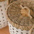 Laundry Basket with Lid IRAYA made from Bamboo by Soeji