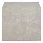Prague Coffee Table Set - Beige, Marble Look, MDF, Decor Paper, Set of 2 by EMIRELLE