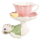 Decoration Statue Rabbit 20x14x17 cm White Plastic by Clayre & Eef.