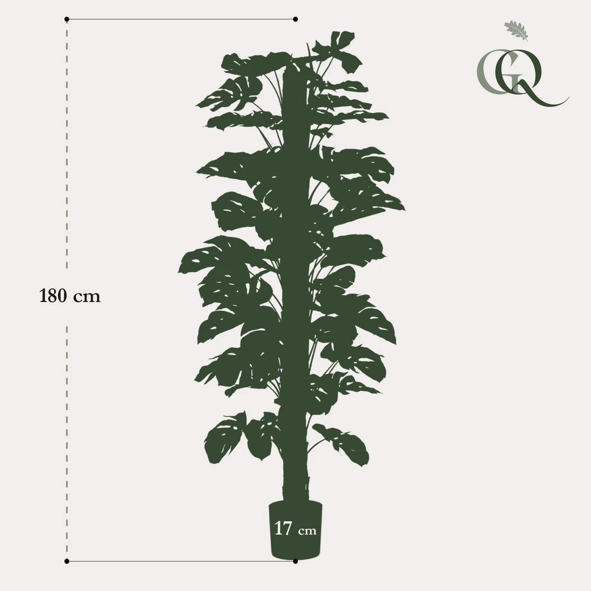 Monstera Deliciosa – Kunstpflanze – 180 cm von Green boutiQ
