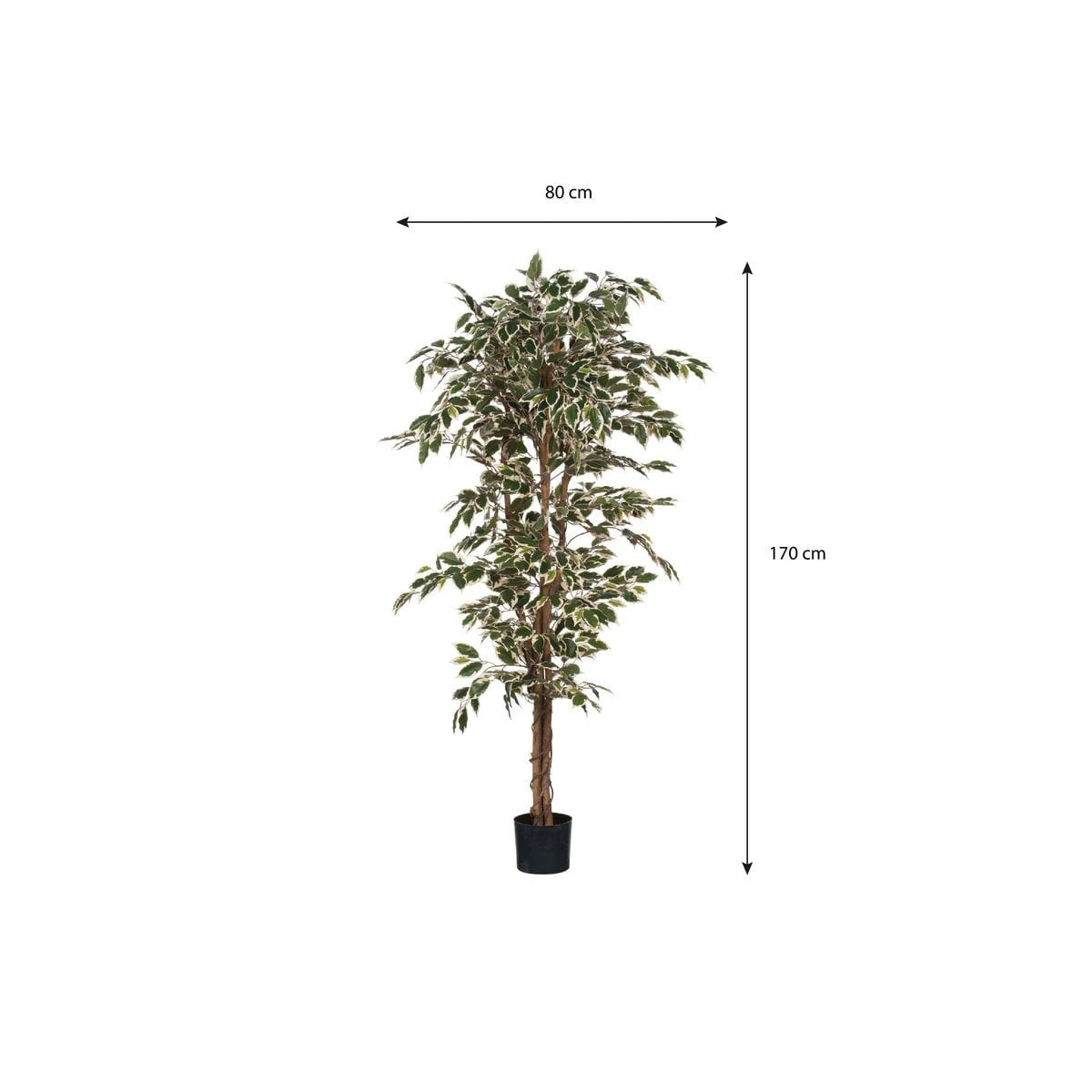 Artificial plant Ficus Green by Mica Decorations