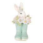 Decoration Statue Rabbit 9x9x15 cm White Plastic by Clayre & Eef.