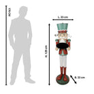 Decoration nutcracker 33x33x129 cm by Clayre & Eef.