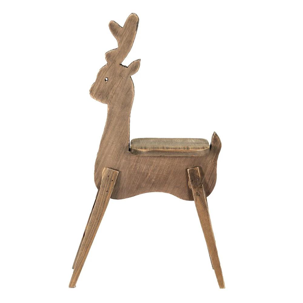 Decoration statue reindeer 42x15x69 cm by Clayre & Eef.