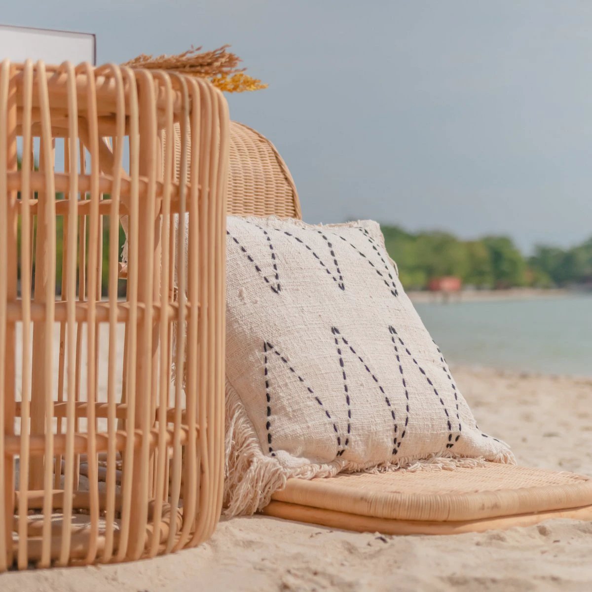 Rattan Side Table | End Table | Couch Table ALAMAYA by Soeji