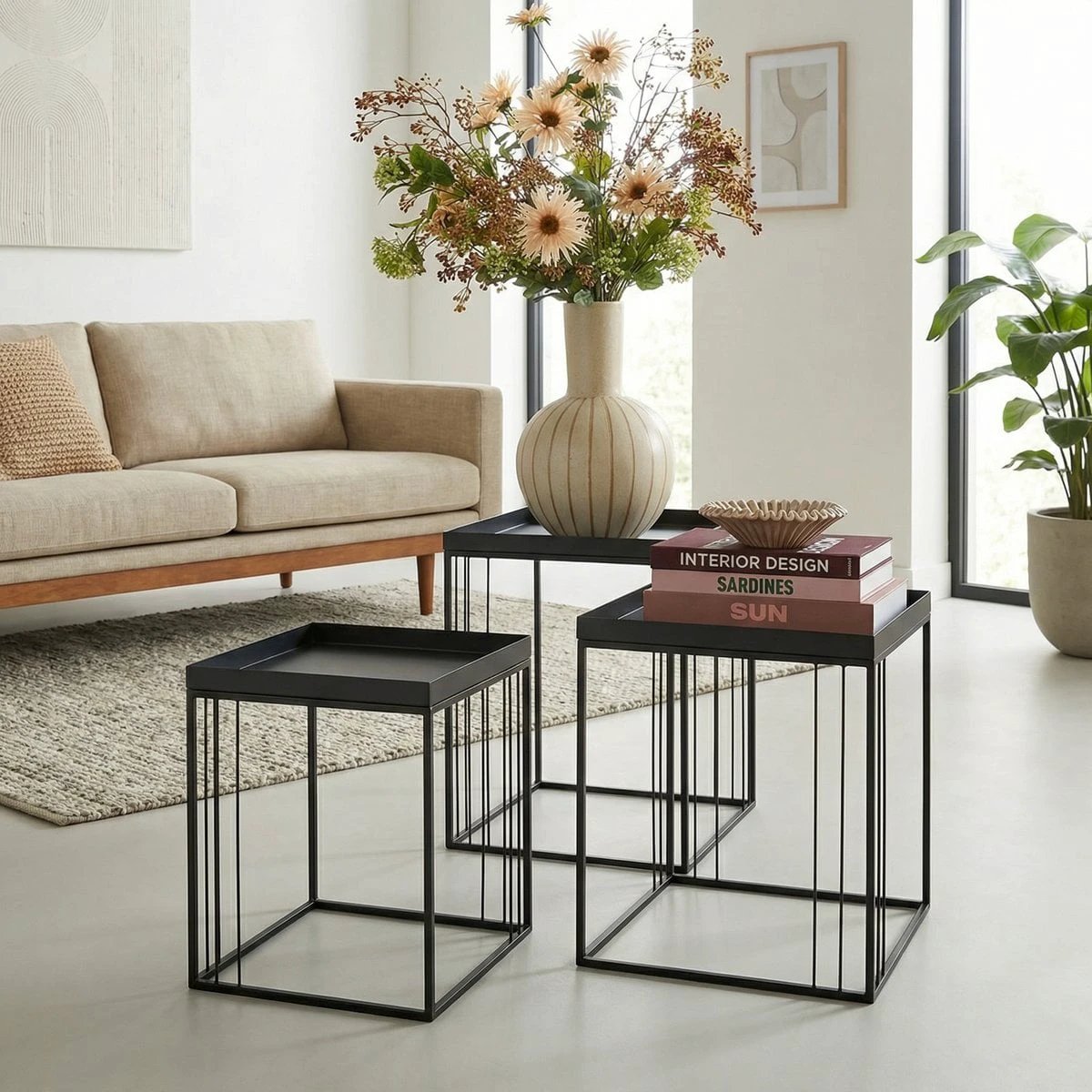 Side table Beth Black by Mica Decorations