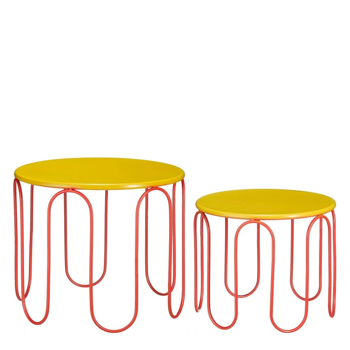 Side table set Dione Yellow by Mica Decorations