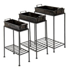Planthouder staand (3) 47x25x69 / 42x40x63 / 36x16x56 cm by Clayre & Eef.
