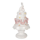 Decoration Image Cake Ø 15x29 cm White Plastic by Clayre & Eef.