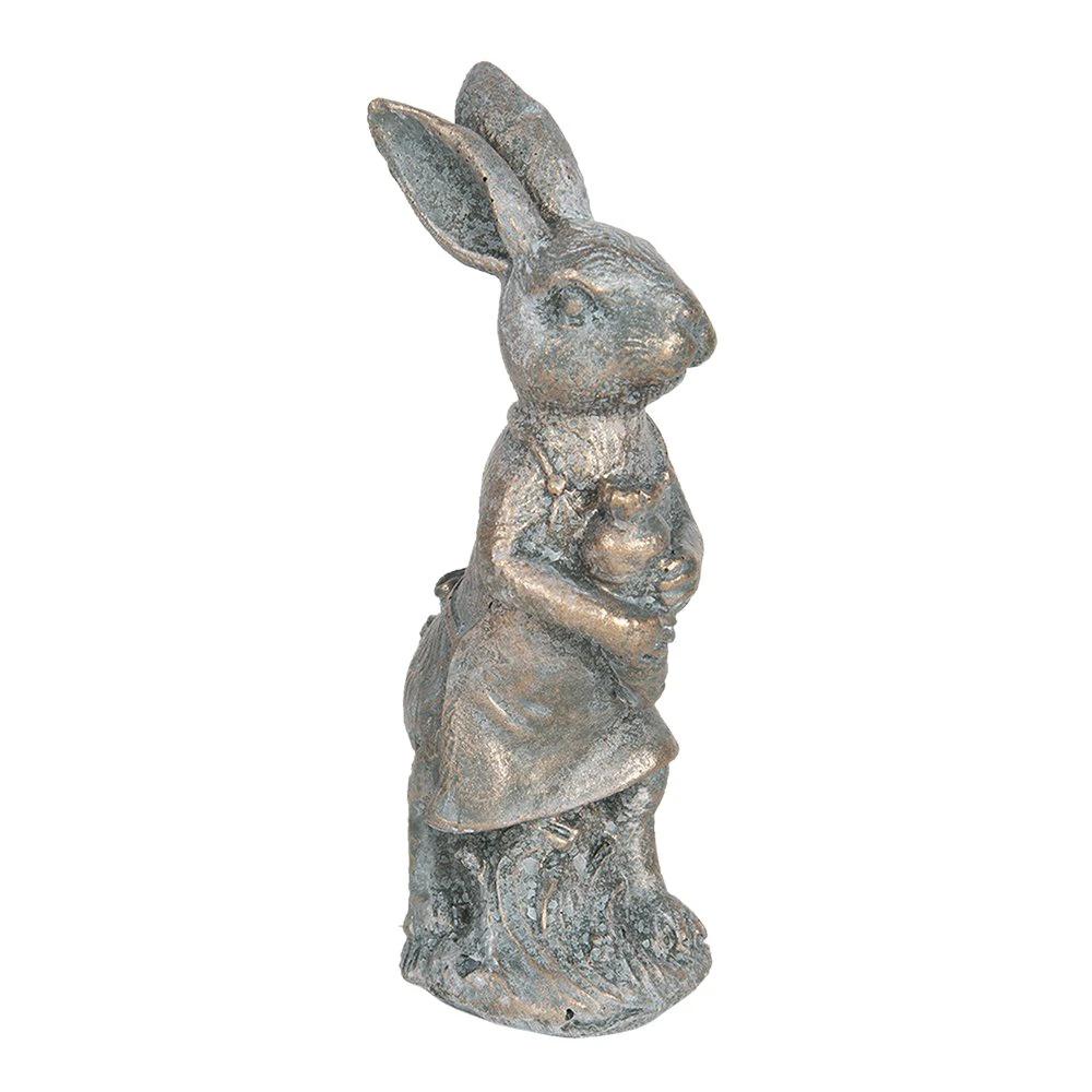 Decoration rabbit 6x4x13 cm by Clayre & Eef.