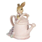 Image rabbit 10x6x11 cm pink plastic home accessories by Clayre & Eef.